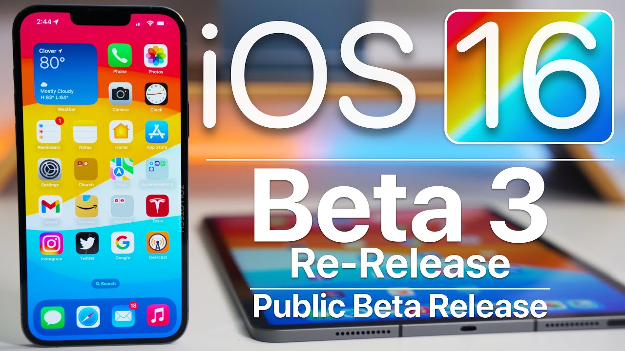 apple lanza ios 16 public beta 3