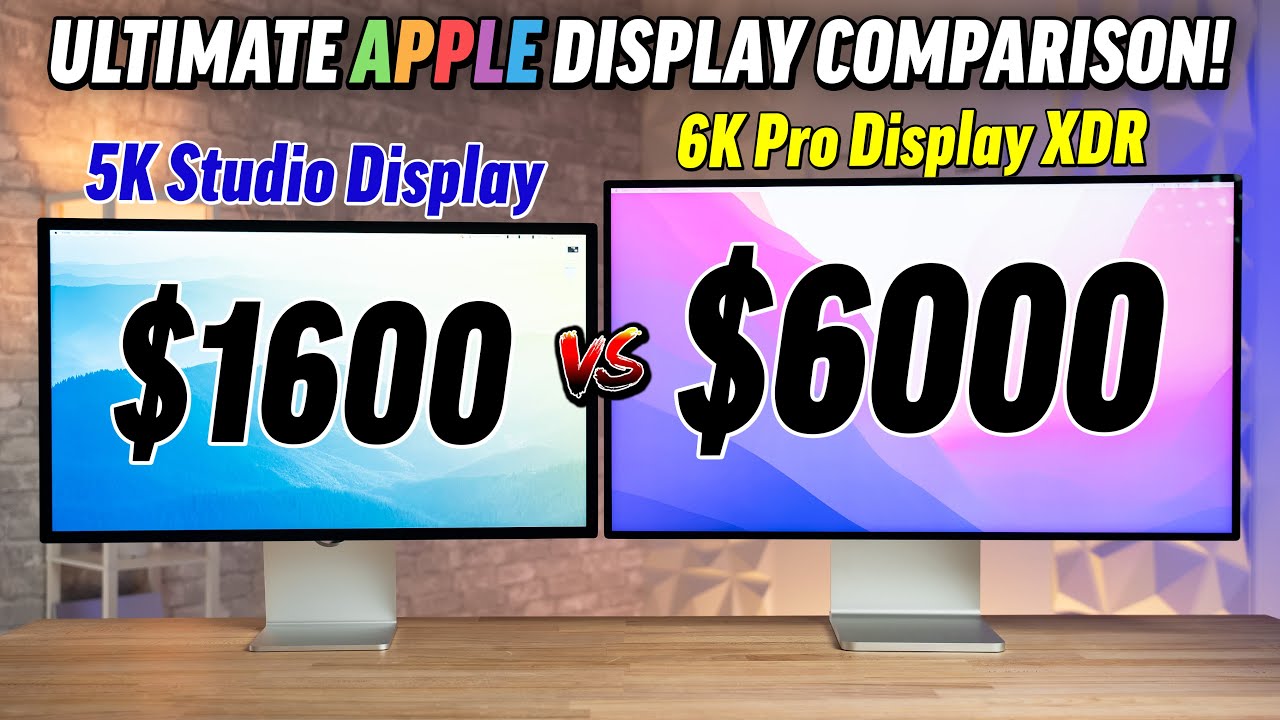 apple studio display frente a pro display xdr video