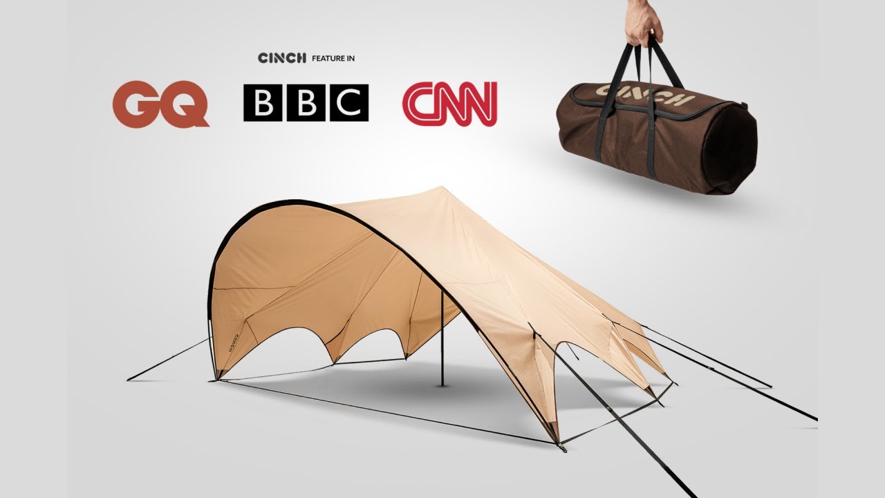 cinch shelter la lona de camping reinventada