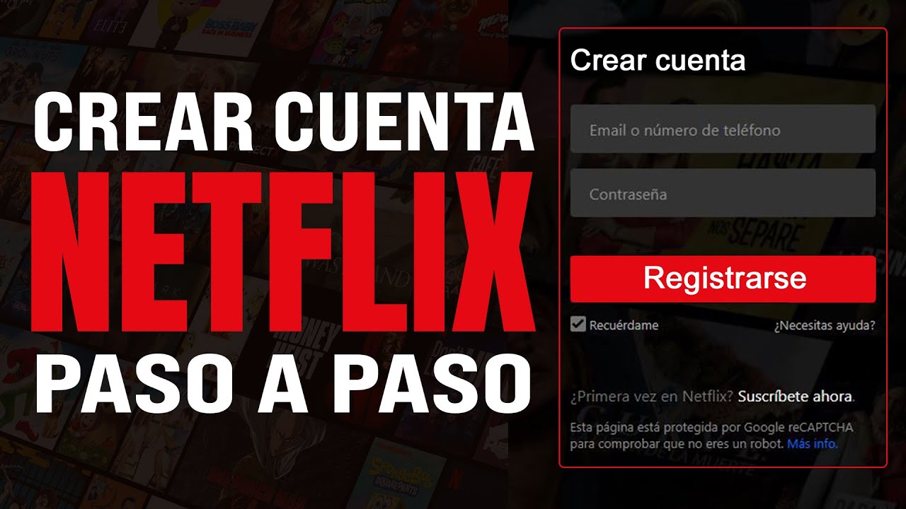 Cómo crear una cuenta de Netflix