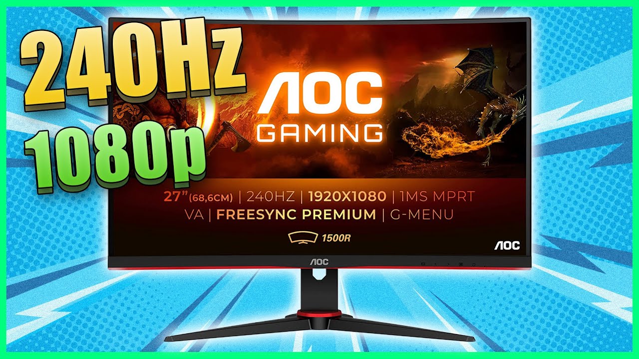 los nuevos monitores para juegos aoc agon ofrecen una respuesta de 05 ms con una frecuencia de actualizacion de 240 hz