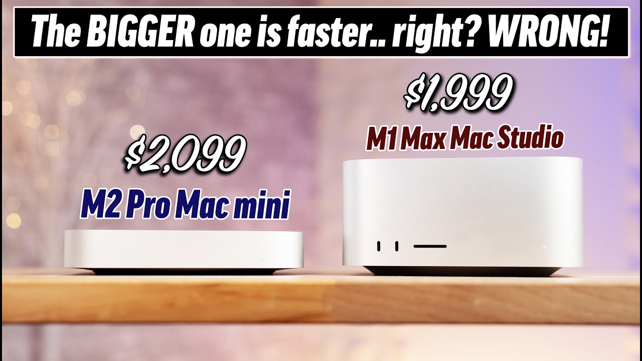 m1 max mac studio frente a m1 mac mini video