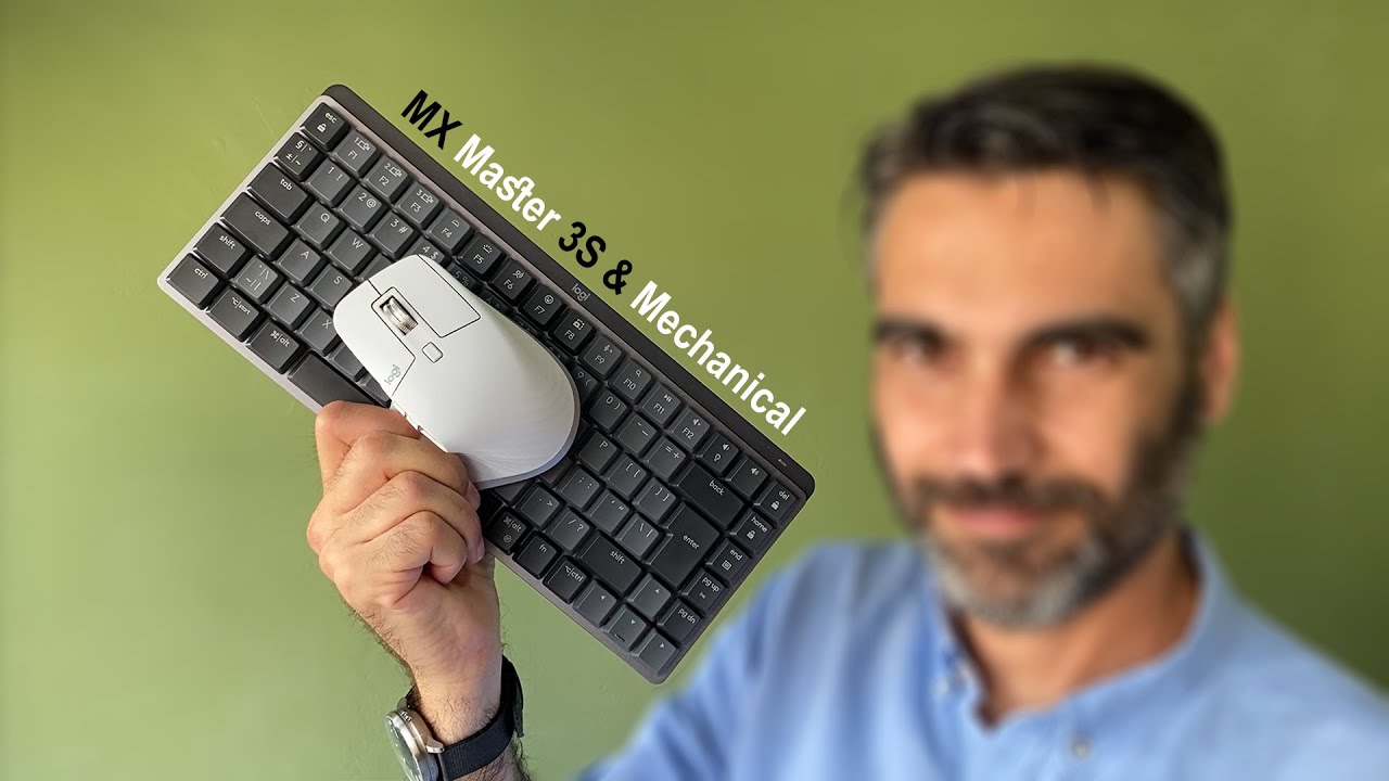 se presenta el mouse logitech mx master 3s y el teclado mx mechanical