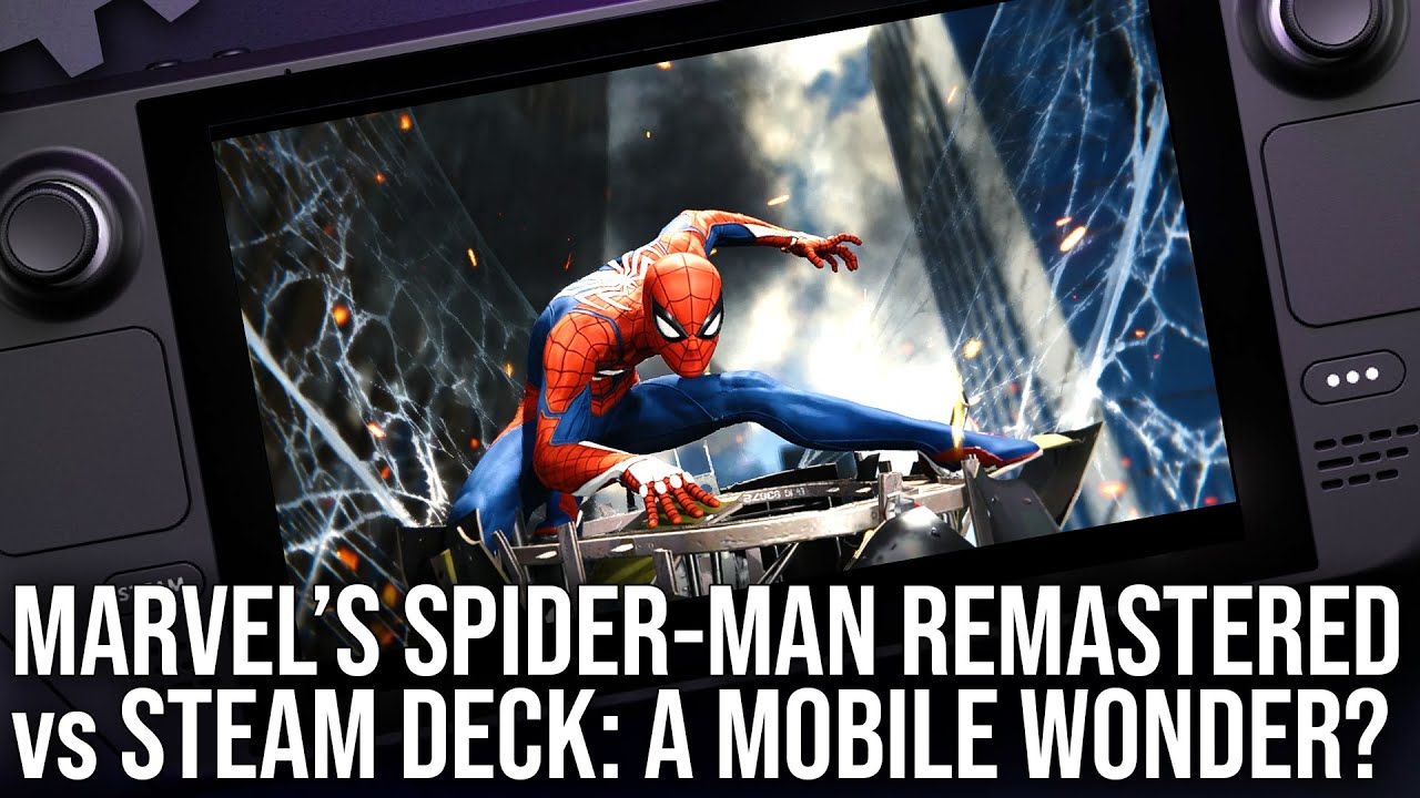 steam deck con marvels spider man remastered